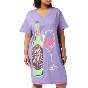 Hatley slaapshirt dames nachthemd, Love The Wine You're With, One size