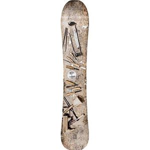 Nitro Snowboards Woodcarver '19 All-Mountain Freeride Carving Board voor heren in Mid-Wide voor turn en poeder, meerkleurig, 163