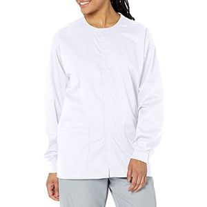 WonderWink 800AWHITXL Wonder Work Unisex Snap Front Jack, wit, standaard XL maat