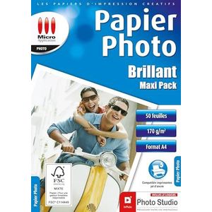 PAPIER PHOTO PACK ECONOMIQUE (50) 170 GR 5760 DPI