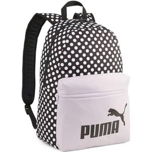 PUMA Phase AOP Rugzak voor volwassenen, uniseks, Puma Zwart Polka Dot Aop, One size