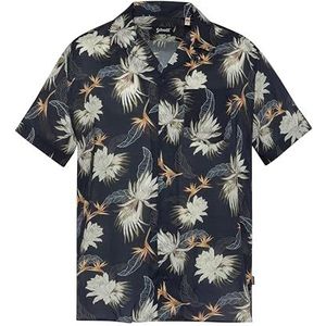 Schott NYC heren Shrivera Gekleed shirt Navy Paradise, L