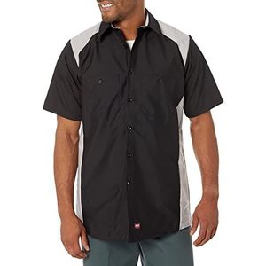 Red Kap Heren korte mouw Motorsports Shirt Knop - - 3XL