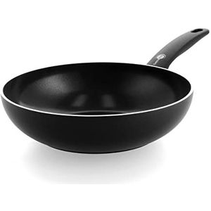 GreenPan Cambridge wokpan 28cm - zwart - inductie - PFAS-vrij