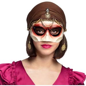 Boland - Waarzegster masker met hoofddoek, verkleedmasker voor kostuums, Halloween, carnaval en themafeesten