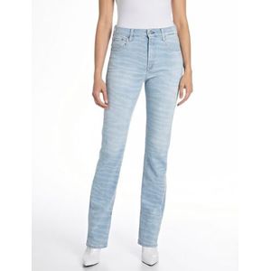 Replay Sharljn Slim Flare-jeans voor dames, slim flare, hoge taille, 010, lichtblauw, 25W x 30L