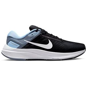 Nike Air Zoom Structure 24 Sneakers voor heren, Black White Ashen Slate Cobalt Bliss, 50.5 EU