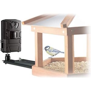 Bresser Sfc-1 Vogel-Camera Bewakingscamera Voor Vogels Thuis Of Andere Kleine Dieren Met Bewegingssensor Voor Foto'S En Video'S In Full Hd Kwaliteit, Zwart
