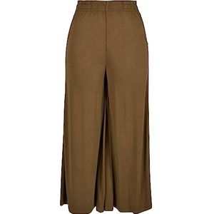 Urban Classics Damesbroek voor dames, modal culotte, brede 3/4-broek voor vrouwen, met elastische band, verkrijgbaar in vele kleuren, maten XS - 5XL, Summerolive, 5XL
