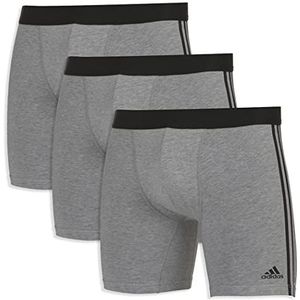 Adidas Sports Underwea Heren Multipack Boxer Brief (3PK) Boxershorts, grijs-melk, S