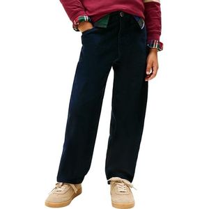 Tommy Hilfiger Corduroy Baggy Pant voor jongens KB0KB10149 5 Pocket Broeken, Blauw (Donkergroen), 3 Jaar, Blauw (donkergroen), 3 jaar