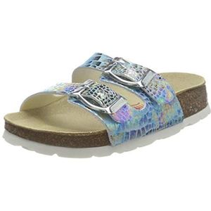 Superfit Meisjespantoffels met voetbed, blauw 8010, 24 EU