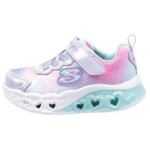 Skechers Glow-Brites Sneaker Kind, Lavendel Synthetisch Mesh, 9 UK