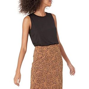 Amazon Essentials Dames Relaxed-Fit Mouwloos Muscle Vest, Zwart, L