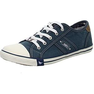 MUSTANG Unisex 5803-305 Sneakers voor kinderen, Blauw Blauw Groen 87, 34 EU