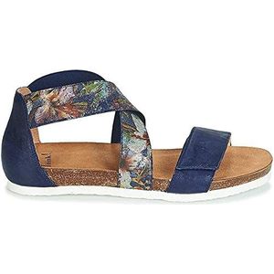 Think! Shik enkelband sandalen voor dames, Blauw Indigo Kombi 90, 43 EU