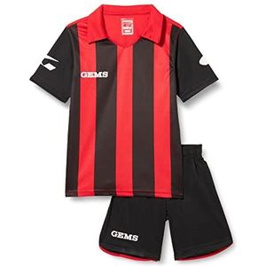 GEMS Detroit Trainingspak voor volwassenen, uniseks, Rood/Zwart, M