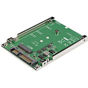StarTech.com M.2 SATA SSD naar 2.5 inch SATA Adapter, M.2 NGFF naar SATA Converter, Open-Frame Bracket, M2 Hard Drive Adapter, Hoogte 7mm (SAT32M225)