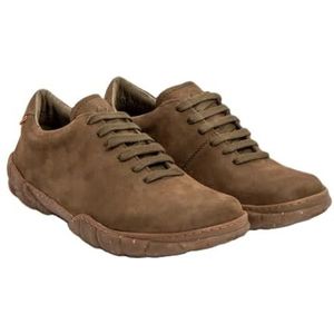 El Naturalista - 2561611FE005_0G3 - Leren Sportschoenen - Groen - Plat - Veters - Casual