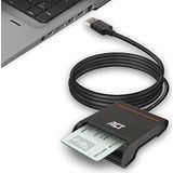 ACT eID Card Reader Belgium, USB Smart Card Reader België, CAC ID chipkaartlezer, LED-verlichting, eID Kaartlezer België, compatibel met Windows en macOS - AC6015