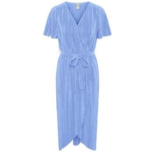 YAS - YASOLINDA - Jurk - Royal Blue - Asymmetrische Zoom - V-hals