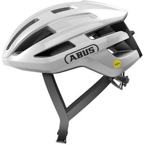 ABUS PowerDome MIPS racefietshelm - lichte fietshelm met slim ventilatiesysteem en impactbescherming - Made in Italy - voor mannen en vrouwen - wit, maat S