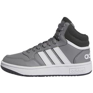 adidas Hoops Mid uniseks-kind sneakers, grey three/ftwr white/grey six, 31.5 EU