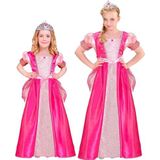 W WIDMANN - kinderkostuum prinses, roze, jurk en tiara, koningin, sprookjes, carnavalskostuums, carnaval