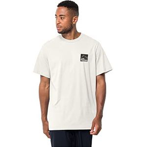 Jack Wolfskin Heren Summit Zone T M T-shirt met korte mouwen, Egret, XXL, Egrot, XXL