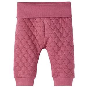 NAME IT Nbflillian Quilt Pant Sportbroek voor baby's, meisjes, Roze wijn, 50