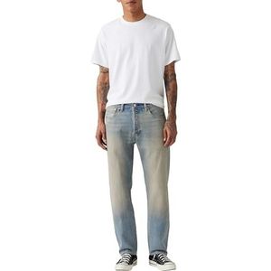 Levi's - 501 - Herenjeans - Blauw - Katoen - Straight Fit