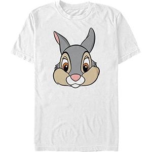 Disney Classics Bambi - Thumper Big Face Unisex Crew neck T-Shirt White M