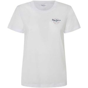 Pepe Jeans - PL505967 - T-shirt - Wit - Biologisch Katoen