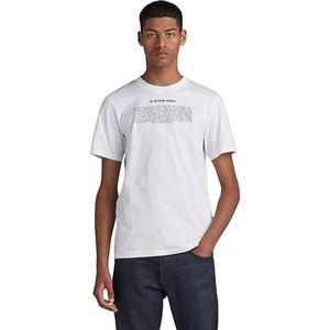 G-STAR RAW Poem Slim R T T-shirt voor heren, wit (White D23902-336-110), XL