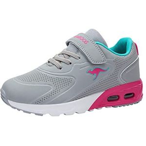 KangaROOS Kx-giga Ev Sneakers voor meisjes, Vapor Grey Madeliefje Pink, 33 EU