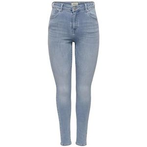 ONLY ONLPOWER MID Push Up SK DNM AZG944 NOOS jeansbroek, Special Bright Blue Denim, XXSW / 30L, Special Bright Blue Denim, XXS x 30L
