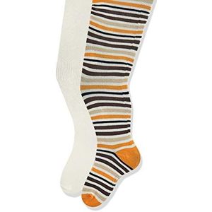 Playshoes Geribbelde en effen kleuren met comfortabele tailleband panty uniseks en jongens, beige (origineel 900), 122/128 cm