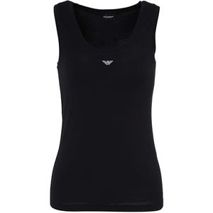 EMPORIO ARMANI Dames Essential Studs Ondergoed Tank Zwart M, Zwart, M