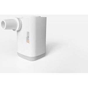 Technaxx Mini Battery Air Pump Pro TX-299 Elektrische luchtpomp, oplaadbaar, 3600 mAh, met powerbank, ledlicht, 5 sproeiers, USB-opladen, draagbare draadloze luchtpomp voor opblaasbare