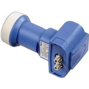 Hama Twin LNB satellietantenne Blauw, Wit - Satellietantenne (10,7-12,75 GHz, 60 dBi, Blauw, Wit, Metaal, Kunststof, 4 cm)