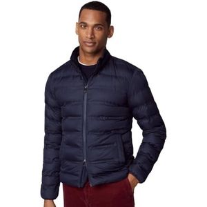 Hackett London Heren LW Moto gewatteerde jas, blauw (marine), L, Blauw (zwart), L