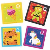 Mini Schuifpuzzels (8 stuks) - Diverse Ontwerpen voor Kinderen