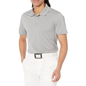 Amazon Essentials Men's Sneldrogend golfpoloshirt met slanke pasvorm, Lichtgrijs, L