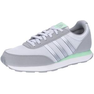 adidas Run 60s 3.0 Lifestyle Hardloopschoenen voor dames, Dash Grey Silver Met Semi Green Spark, 43.5 EU