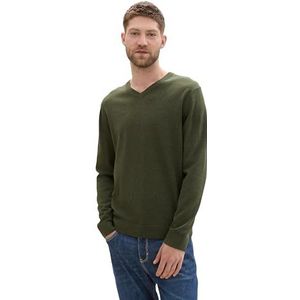 TOM TAILOR heren trui, 36230 - Roin Green Melange, XXL