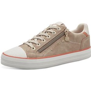 s.Oliver Lage sneakers voor dames, lichttaupe, 36 EU, taupe (light taupe), 36 EU
