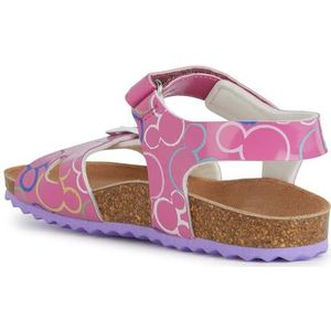 Geox J Adriel Girl C Sandalen voor meisjes, Fuchsia Multicolor, 35 EU