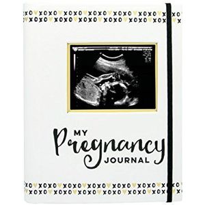 Pearhead My Pregnancy Journal, Milestone Keepsake Memory Book voor pasgeborenen, fotoalbum, genderneutraal babycadeau, 74 invulpagina's, 1 stuks (verpakking van 1)