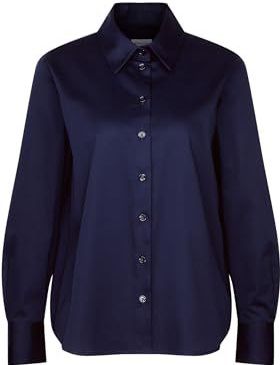 SEIDENSTICKER - Blouse - Marine - Klassieke Blouse - Lange Mouw