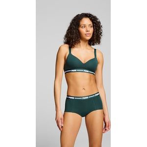 PUMA Dames Mini Short 2P Pack, groen terrein, XS